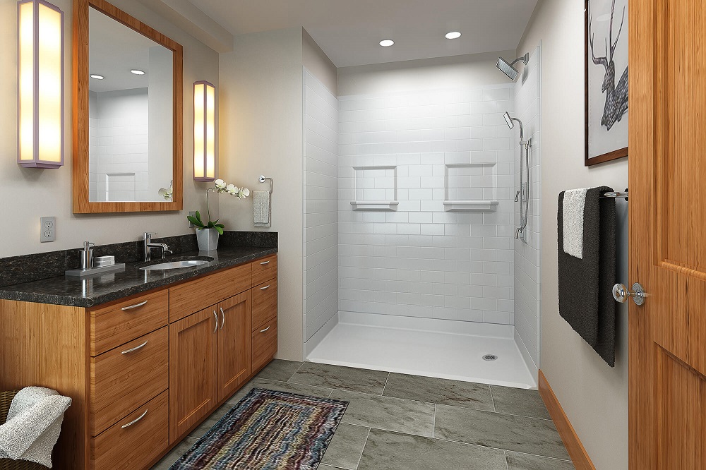 Walk In Shower Ad Walk-in Shower Marquette, ADA Compliant | Barrier Free Store